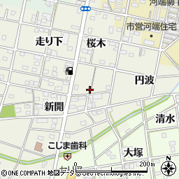 愛知県一宮市浅井町東浅井桜木53周辺の地図