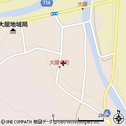 兵庫県養父市大屋町大屋市場199周辺の地図