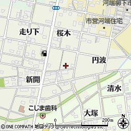 愛知県一宮市浅井町東浅井桜木50周辺の地図