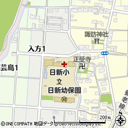大垣市立日新小学校周辺の地図