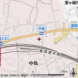 神奈川県茅ヶ崎市中島322周辺の地図