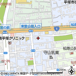 神奈川県平塚市宮の前12-8周辺の地図