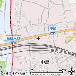 神奈川県茅ヶ崎市中島334周辺の地図