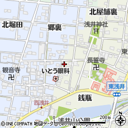 愛知県一宮市浅井町東浅井戌亥47周辺の地図