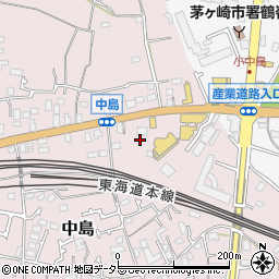 神奈川県茅ヶ崎市中島290周辺の地図