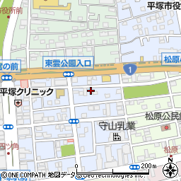 神奈川県平塚市宮の前12-9周辺の地図