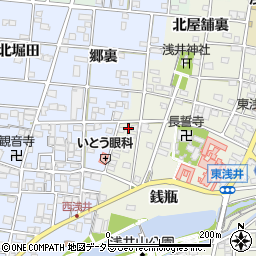 愛知県一宮市浅井町東浅井戌亥42周辺の地図