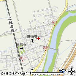 滋賀県米原市飯611周辺の地図