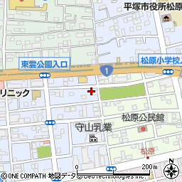 神奈川県平塚市宮の前12-17周辺の地図