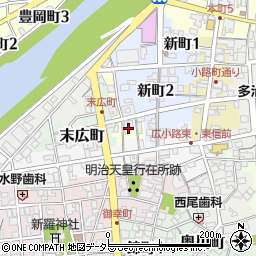 岐阜県多治見市金山町周辺の地図