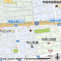 神奈川県平塚市宮の前12-16周辺の地図