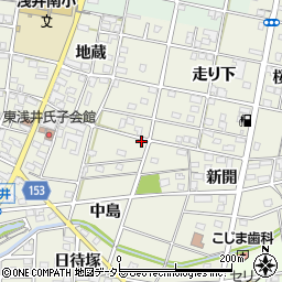 愛知県一宮市浅井町東浅井中島9周辺の地図