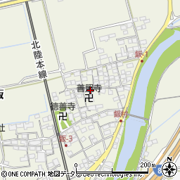 滋賀県米原市飯596周辺の地図