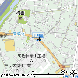 神奈川県茅ヶ崎市下町屋周辺の地図