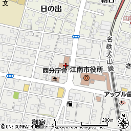 江南市消防本部周辺の地図
