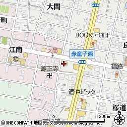 丸亀製麺 江南店周辺の地図