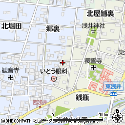 愛知県一宮市浅井町東浅井戌亥41周辺の地図