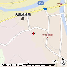 兵庫県養父市大屋町大屋市場120周辺の地図