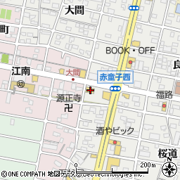愛知県江南市赤童子町栄2周辺の地図