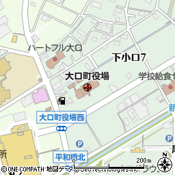 愛知県丹羽郡大口町周辺の地図