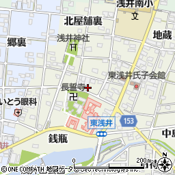 愛知県一宮市浅井町東浅井戌亥33周辺の地図