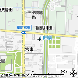愛知県一宮市奥町宮東66周辺の地図