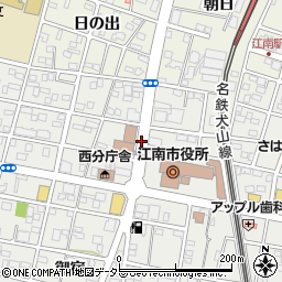 愛知県江南市赤童子町大堀周辺の地図