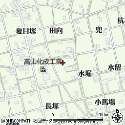 愛知県一宮市瀬部水堀7周辺の地図