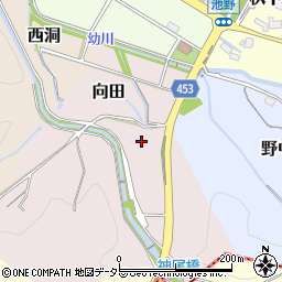 愛知県犬山市向田周辺の地図