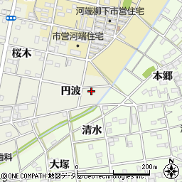 愛知県一宮市浅井町東浅井円波23-2周辺の地図