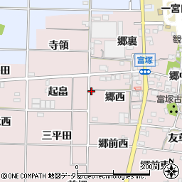 愛知県一宮市富塚周辺の地図