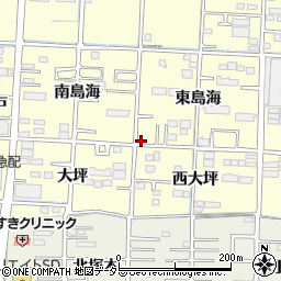 愛知県一宮市木曽川町門間上新田周辺の地図