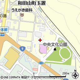 朝来市和田山図書館周辺の地図