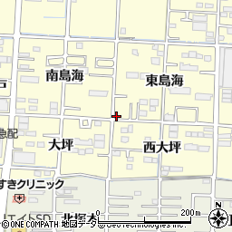 愛知県一宮市木曽川町門間（上新田）周辺の地図