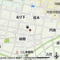 愛知県一宮市浅井町東浅井桜木56周辺の地図