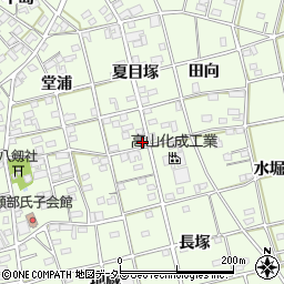 愛知県一宮市瀬部夏目塚72周辺の地図
