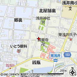 愛知県一宮市浅井町東浅井戌亥周辺の地図