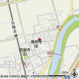 滋賀県米原市飯597周辺の地図