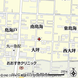 愛知県一宮市木曽川町門間南島海39周辺の地図