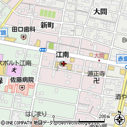 聖英学園江南幼稚園周辺の地図