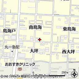 愛知県一宮市木曽川町門間南島海40周辺の地図