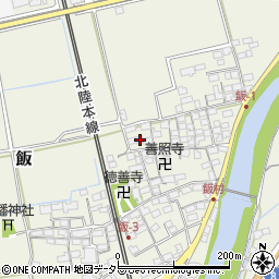 滋賀県米原市飯590周辺の地図