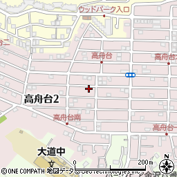 神奈川県横浜市金沢区高舟台周辺の地図