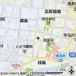 愛知県一宮市浅井町東浅井戌亥38周辺の地図