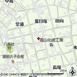 愛知県一宮市瀬部夏目塚68周辺の地図