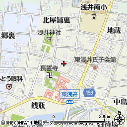 愛知県一宮市浅井町東浅井戌亥28周辺の地図