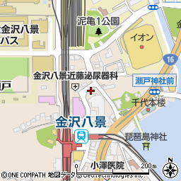 タイムズ金沢八景駅前第２駐車場周辺の地図