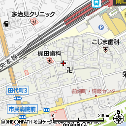 岐阜県多治見市田代町周辺の地図