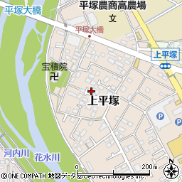 神奈川県平塚市上平塚7周辺の地図