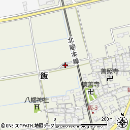 滋賀県米原市飯1131周辺の地図